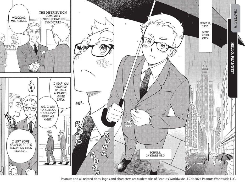 מתוך המנגה Manga Biographies Charles M.Schulz