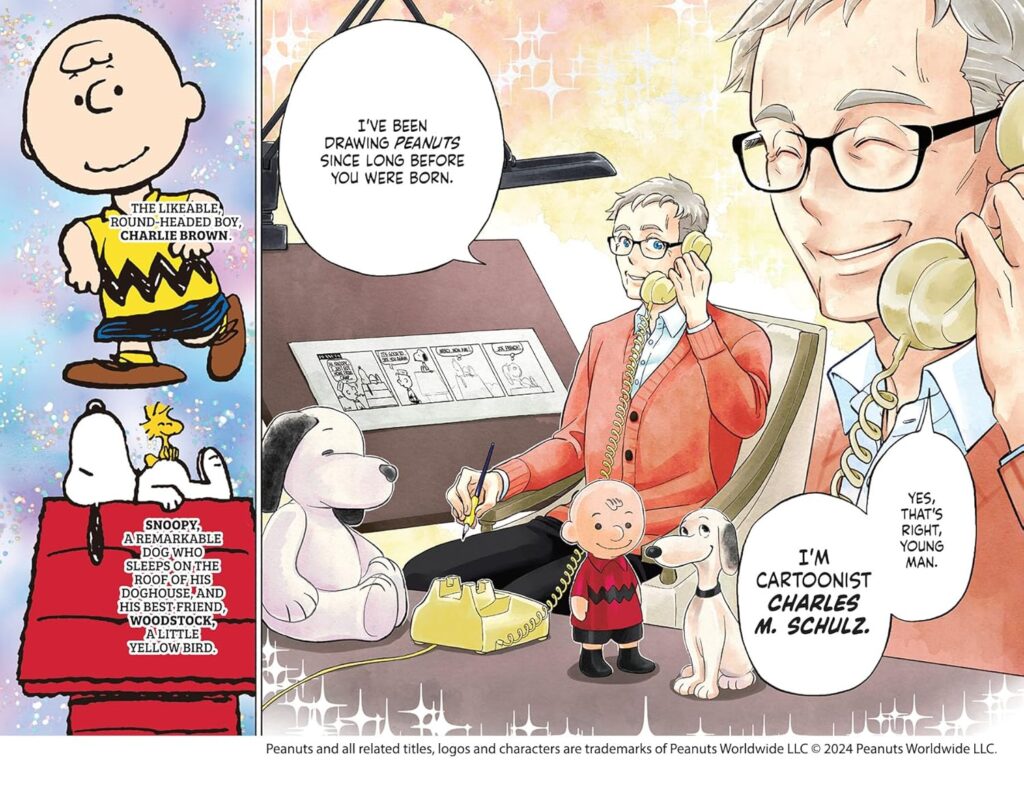 מתוך המנגה Manga Biographies Charles M.Schulz