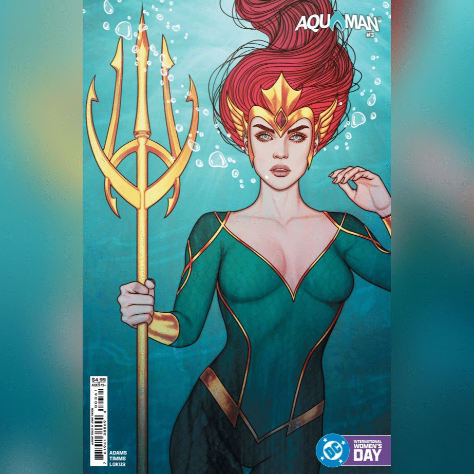 כריכת הקומיקס Aquaman #3 - מהדורה מיוחדת ליום האישה הבינלאומי