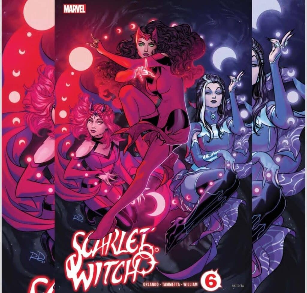 כריכת הקומיקס Scarlet Witch #6
