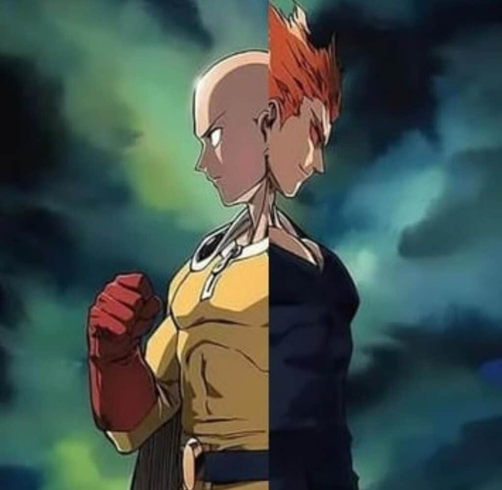 תמונה מתוך האנימה One Punch Man