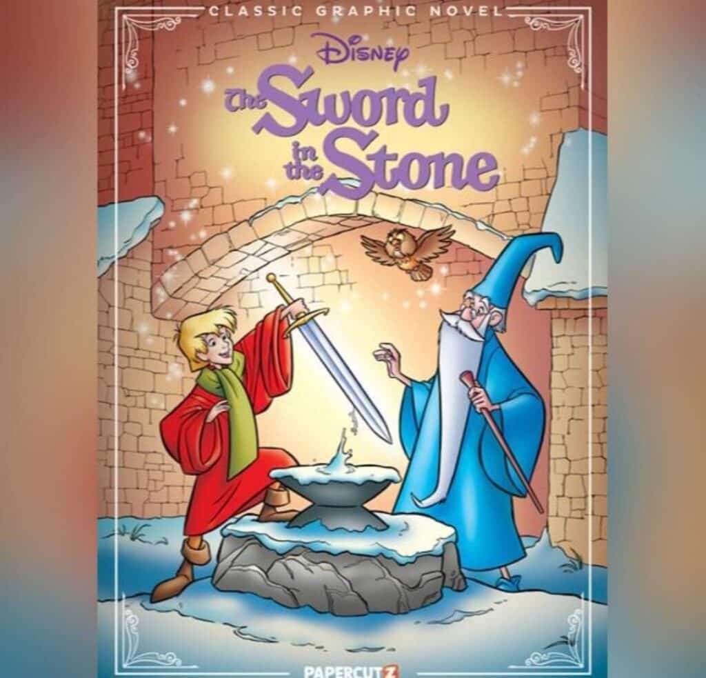 כריכת הקומיקס Disney Classic Graphic Novel: The Sword in the Stone