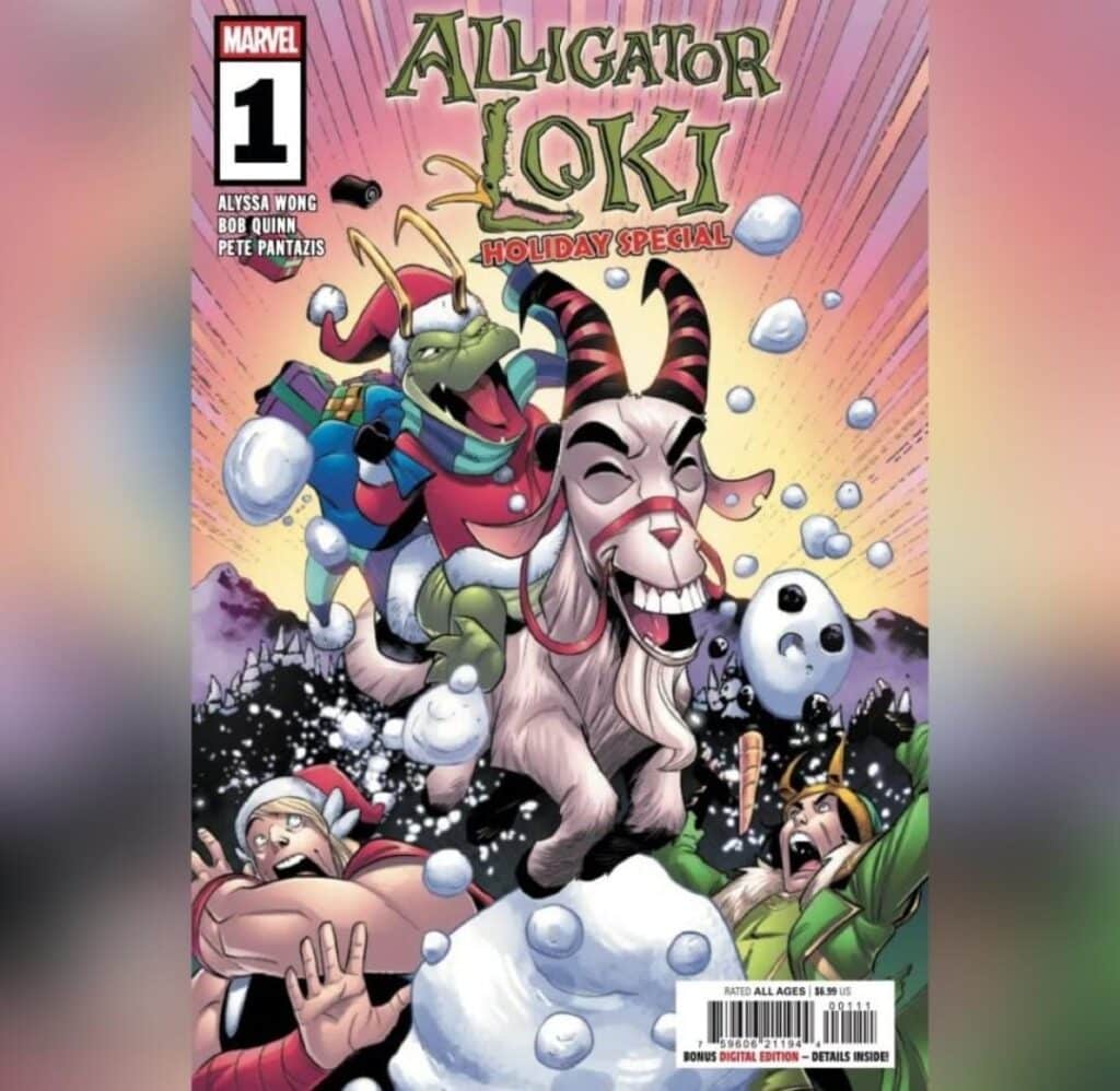 כריכת הקומיקס Alligator Loki Holiday Special #1