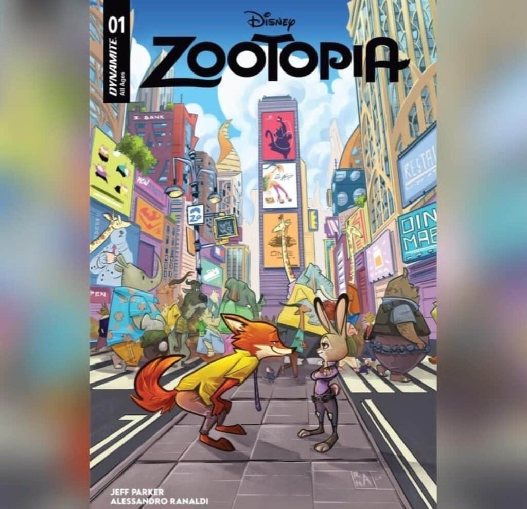 כריכת הקומיקס Zootopia