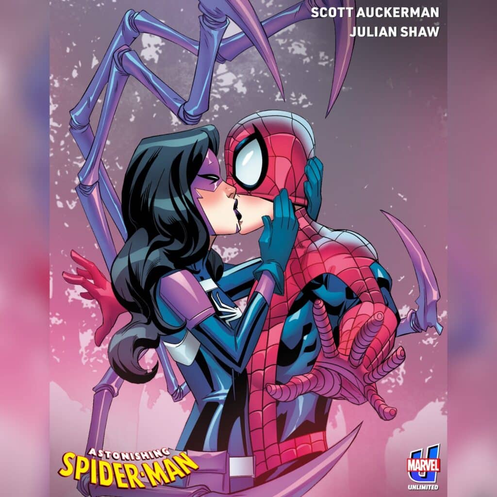 כריכת הקומיקס Astonishing Spider-Man Infinity Comic #18