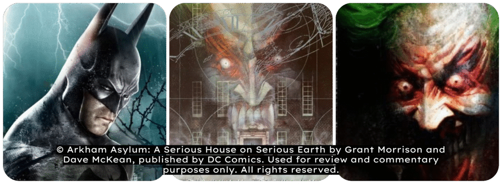 תמונות מתוך הקומיקס arkham asylum a serious house on serious earth