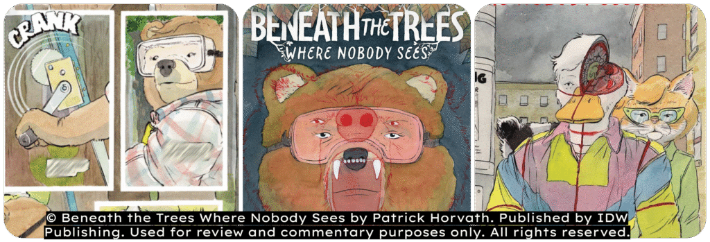 תמונות מתוך הקומיקס beneath the trees where nobody sees
