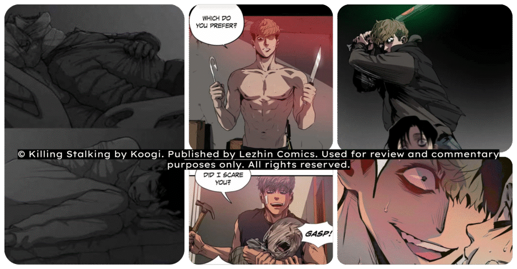 תמונות מתוך הקומיקס killing stalking