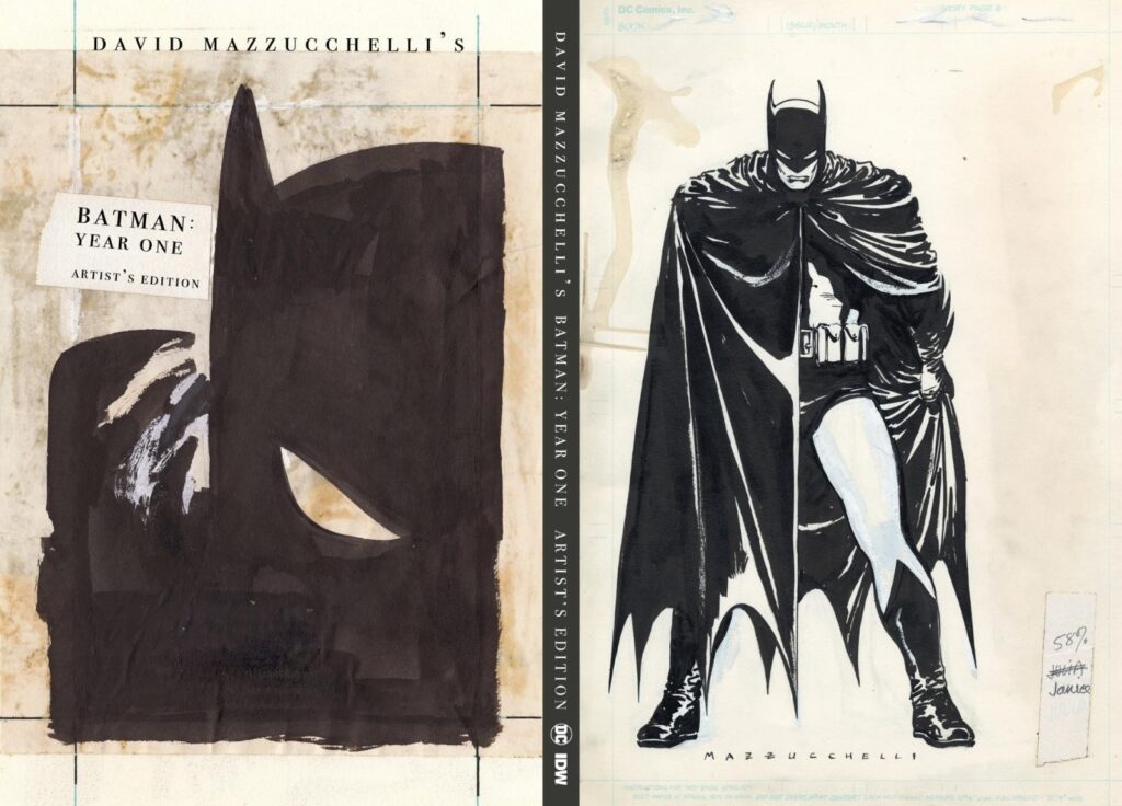 David mazzucchelli’s batman year one artist’s edition, designed by chip kidd (idw)