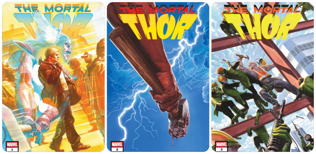 כריכות הקומיקס the mortal thor