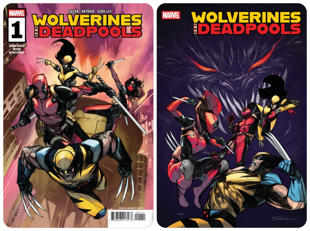 כריכות הקומיקס wolverines and deadpools