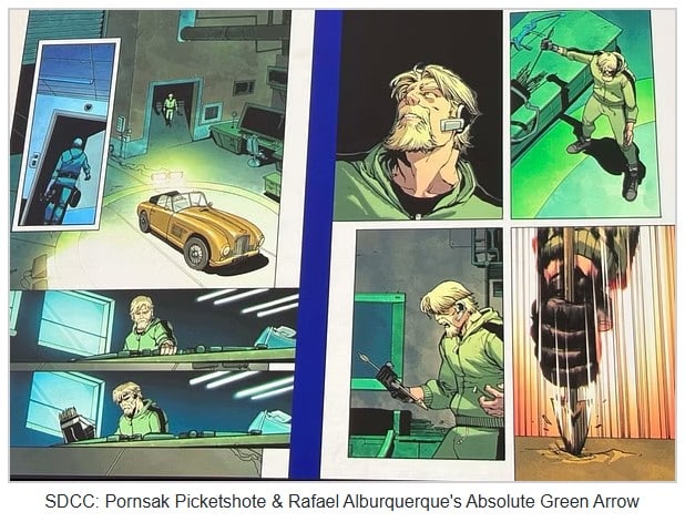 עמוד מתוך הקומיקס Absolute Green Arrow