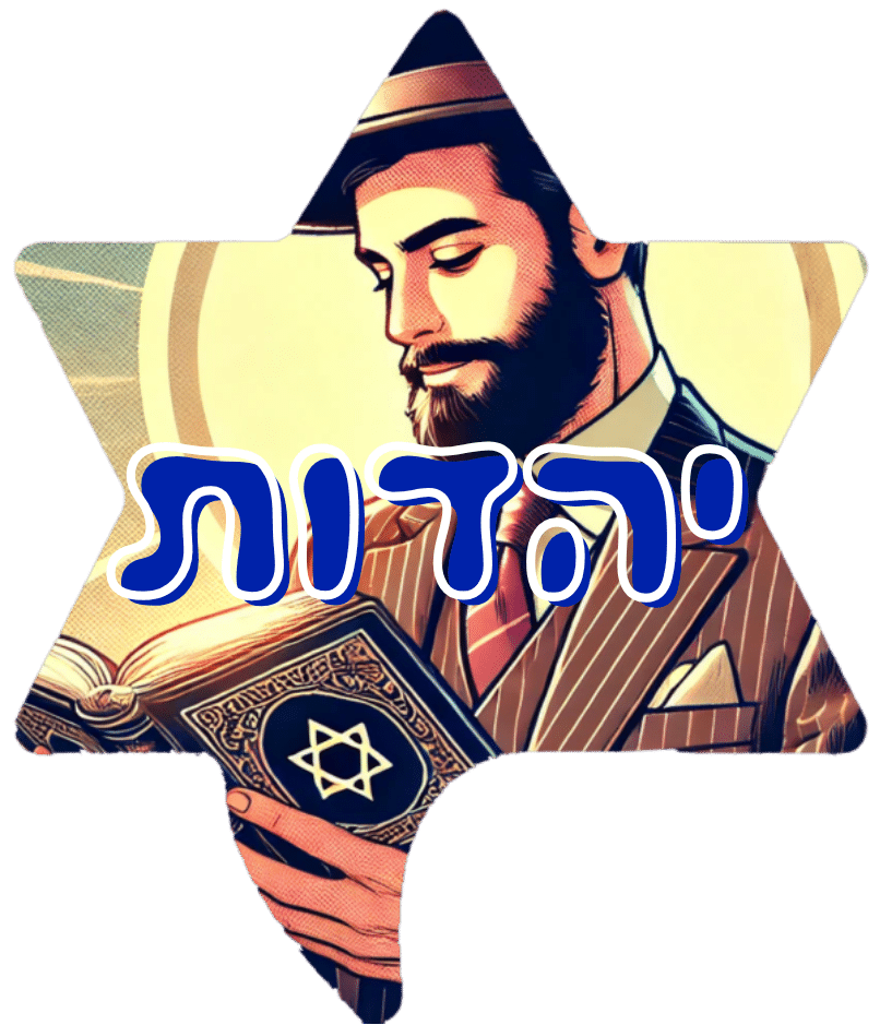 תג יהדות עם כיתוב