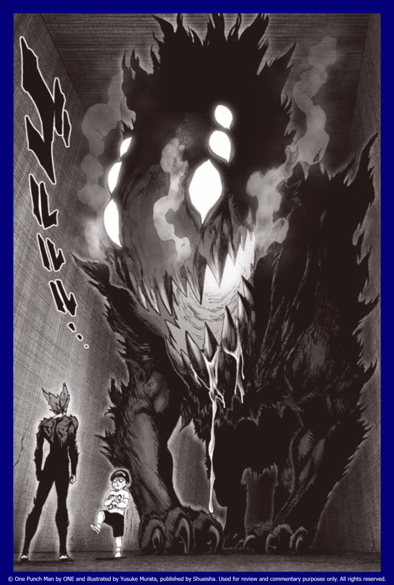 תמונה מתוך המנגה one punch man