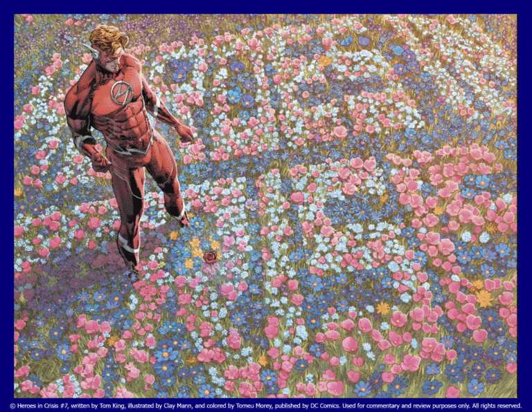 תמונה מתוך הקומיקס heroes in crisis