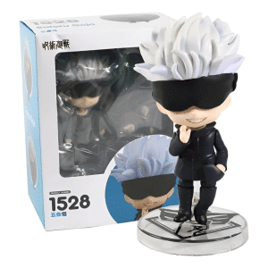 Anime Jujutsu Kaisen Satoru Gojo Nendoroid Action Figure With Accessories Color Box Cartoon Anime Character Toy Doll Figure Model Ornament Collection Fans Re Nendoroid 1528 סאטורו גוג'ו בובת גוג'ו להרכבה Jujutsu Kaisen הפצה מוצר צעצוע פיגר פיגרים אנימה מנגה בובה בובת